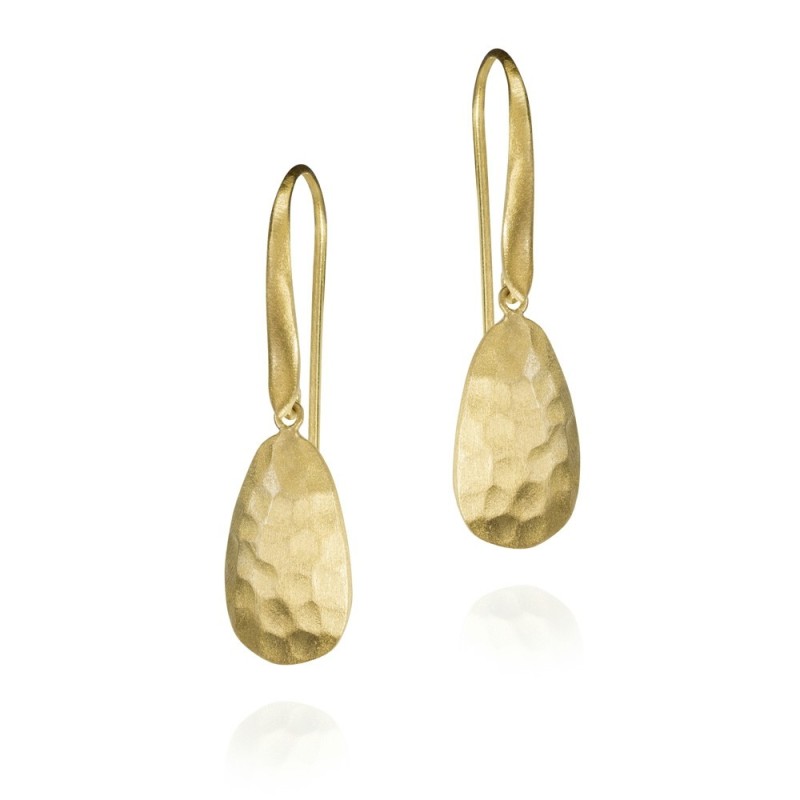 Pendientes ESSENTIAL de Plata.  Baño de Oro 18k