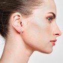 Earrings  DROP in Silver.