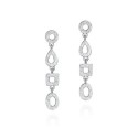 Earrings  DROP in Silver.