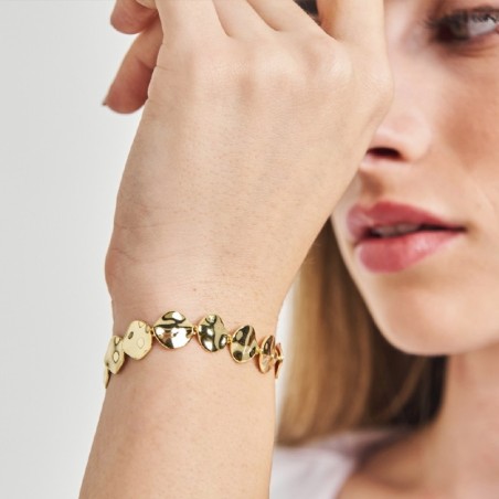 Pulsera AQUA de Plata. Baño de Oro 18k