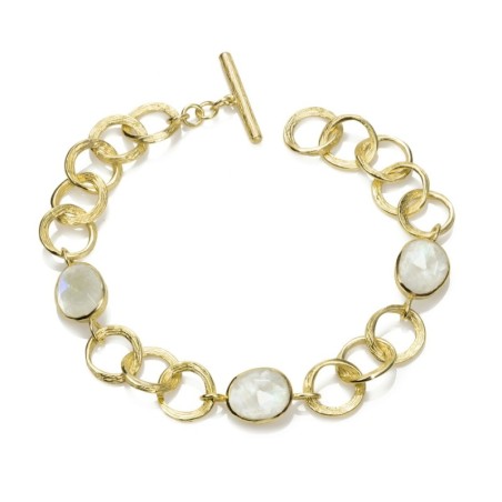 Pulsera SHADE de Plata. Baño de Oro 18k