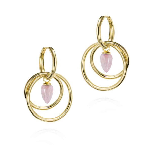 Pulsera   FLORENCE de Plata.  Baño de Oro 18k