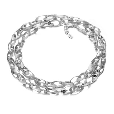 Long necklace in sterling silver