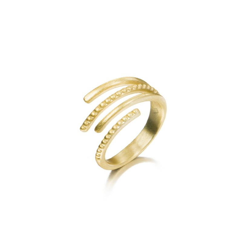 Linking Irregular Ring in 18k Gold Vermeil