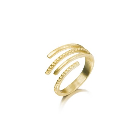 Linking Irregular Ring in 18k Gold Vermeil