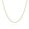 Chain in Silver 40 cm. 18 k Gold
