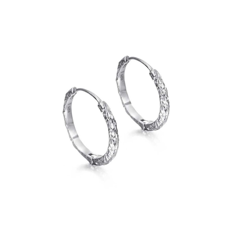 Extra large sterling silver hoop earrings
