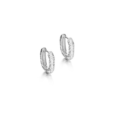 Pendientes de aro pequeños de plata de ley 925