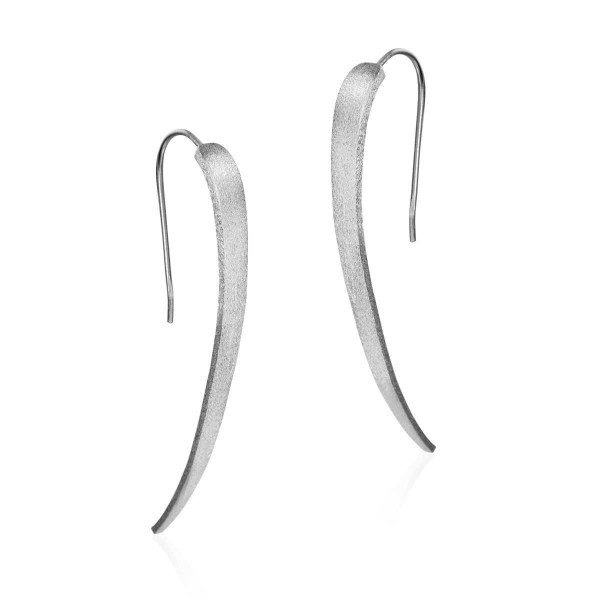 Long earrings in sterling silver