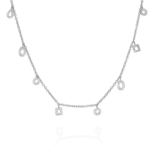 Geometric necklace in 925 sterling silver