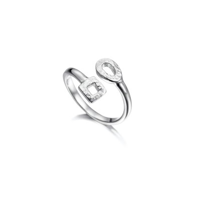 Geometric ring in sterling silver 925
