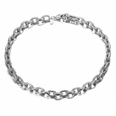 Collar de eslabones de plata de ley 925