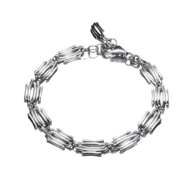 Irregular motif bracelet in sterling silver 925