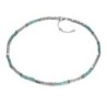 Collar en plata de ley con gemas naturales