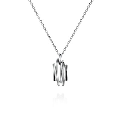 Irregular motif pendant in sterling silver 925