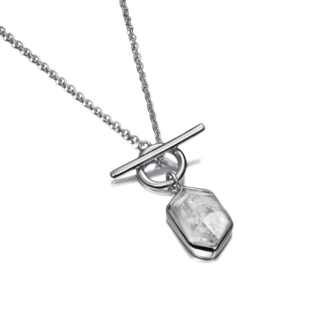 HERKIMER Necklace in Silver.