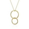 Collar PENDULUM de Plata.  Baño de Oro 18k