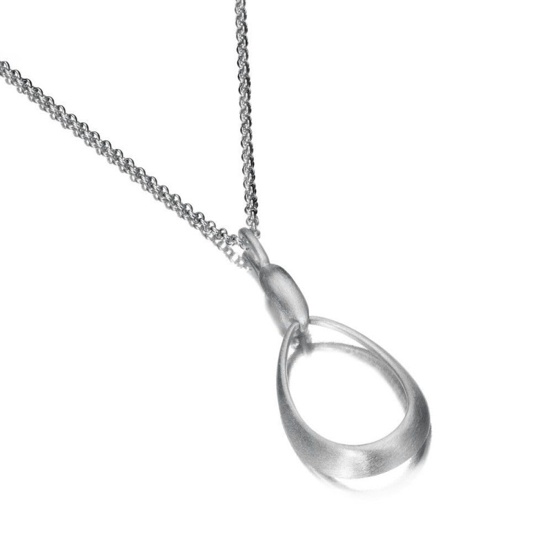 Oval pendant in sterling silver 925