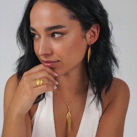 Pendientes FOREST de Plata. Baño de Oro 18k