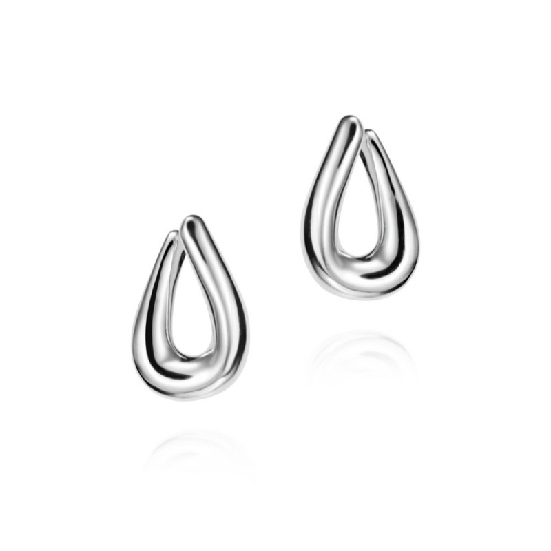 Cotton Organic Earring in Sterling Silver