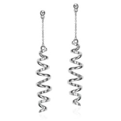 SWIRL Sterling Silver Curl Earrings