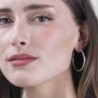 Hoop earrings in sterling silver 925