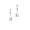 Pendientes espiral mini de Plata de ley 925
