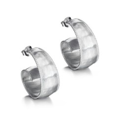 LUCKY Earrings  in Silver.