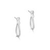 Mini oval earrings in sterling silver 925