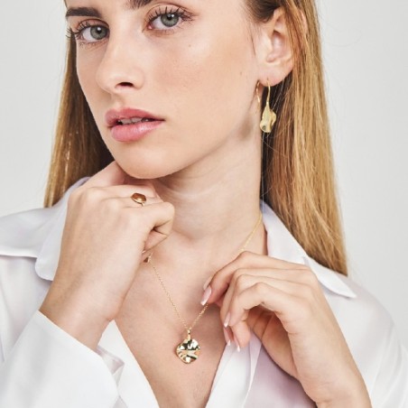 Pendientes AQUA de Plata. Baño de Oro 18k