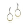 Pendientes BUBBLE de Plata. Baño de Oro 18k