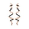 Pendientes CURLS de Plata. Baño de Oro 18k