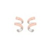 Pendientes CURLS de Plata. Baño de Oro 18k