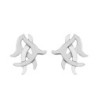 ROOTS Earrings in Silver.