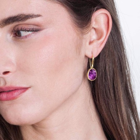 Pendientes SHADE de Plata. Baño de Oro 18k