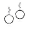 CELESTIAL Earrings in Silver and Black Ruthenium