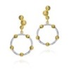 Pendientes CELESTIAL de Plata. Baño de Oro 18k