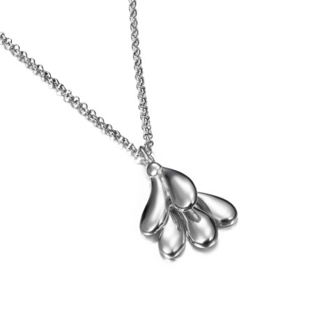 Cotton Organic Pendant in Sterling Silver