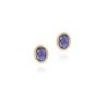 Pendientes ZAFIRO plata/baño oro