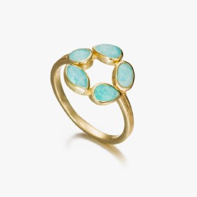 ANILLOS CON AMAZONITA
